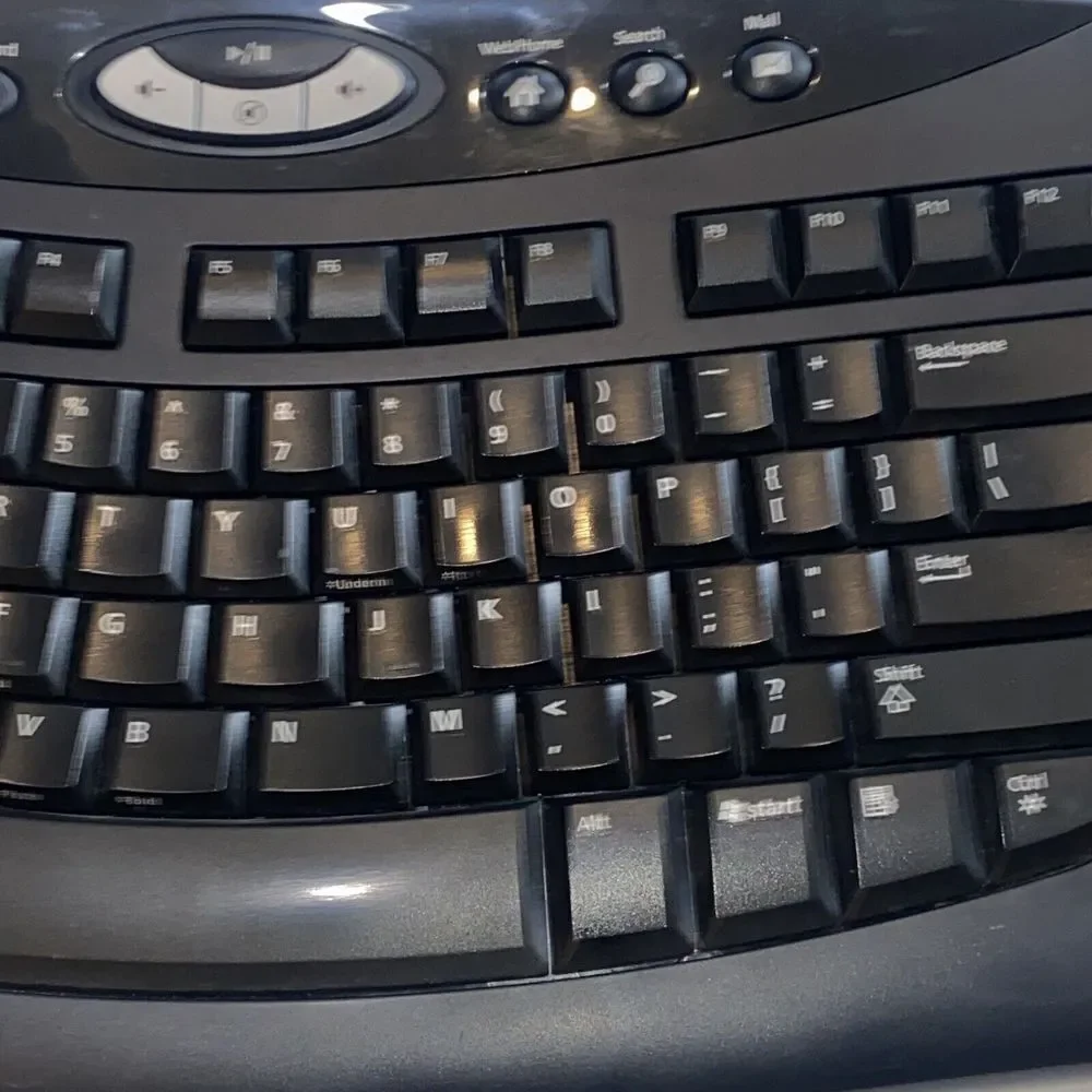 Microsoft Comfort Curve Keyboard 2000 v1.0 KU-0459 USB Ergonomic, Tested